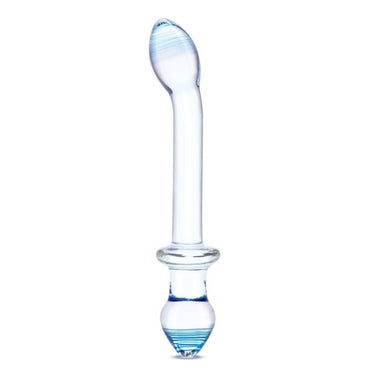 Dual Ended Glass Dildo - 9.5 Inch Curved Design for G-Spot & Anal Pleasure
